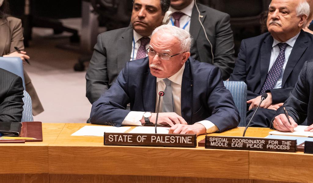 Riad Al-Malki, Minister für auswärtige Angelegenheiten und Expatriates des Staates Palästina