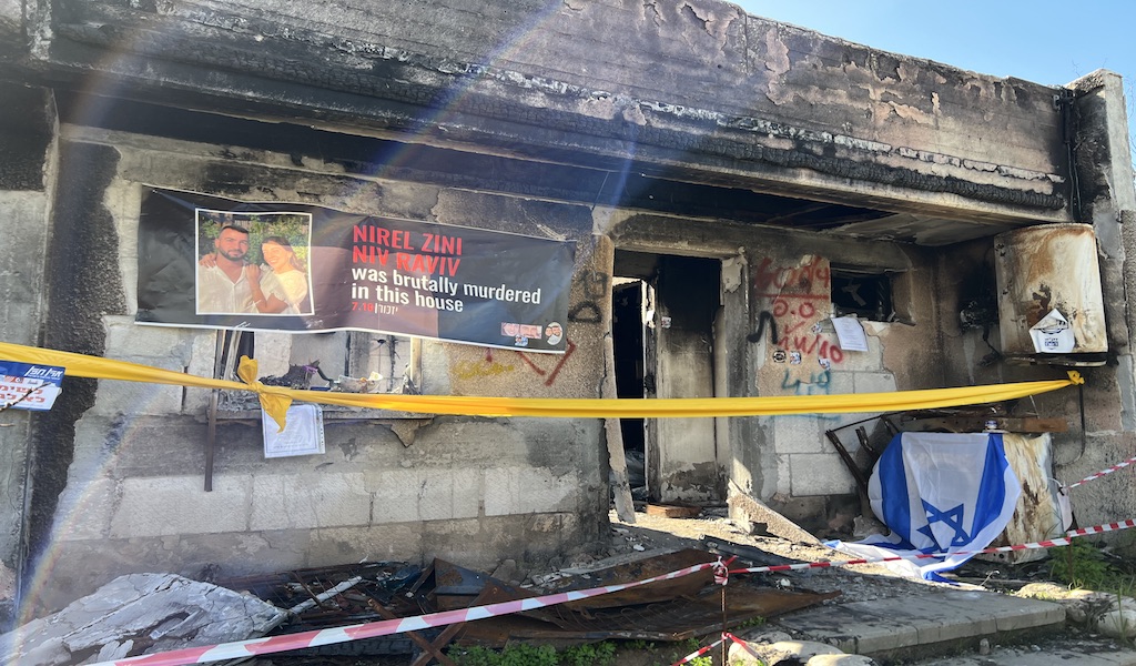 Das Haus von einem jungen Paar, das dort brutal ermordet wurde