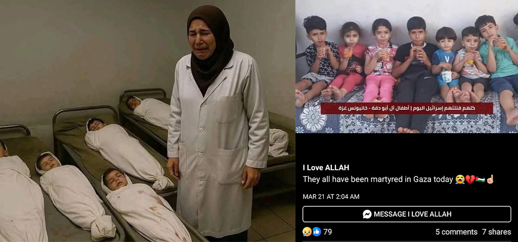 Vergleich der beiden Bilder die die getöteten Kinder zeigen sollen