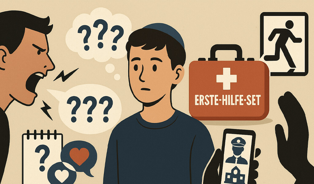 Illustration von Erster Hilfe bei Antisemitismus