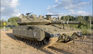 Merkava Mk 4M Panzer im Krieg gegen die Hamas
