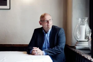 Alfred Heer in seinem Stammrestaurant
