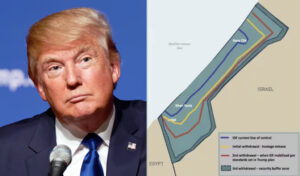 The map to Donal Trump's peace plan
