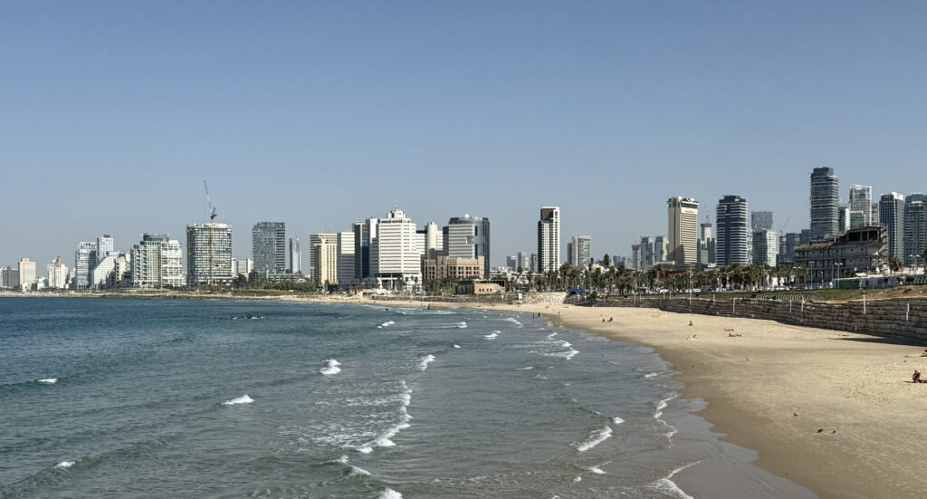 Die Skyline von Tel Aviv.