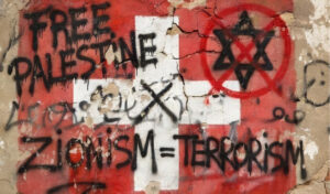 Symbolic image of anti-Semitism in Switzerland