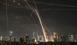 Hezbollah rockets on Tel Aviv