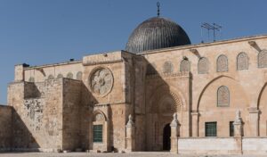 Die Al Aqsa Moschee auf dem tempelberg