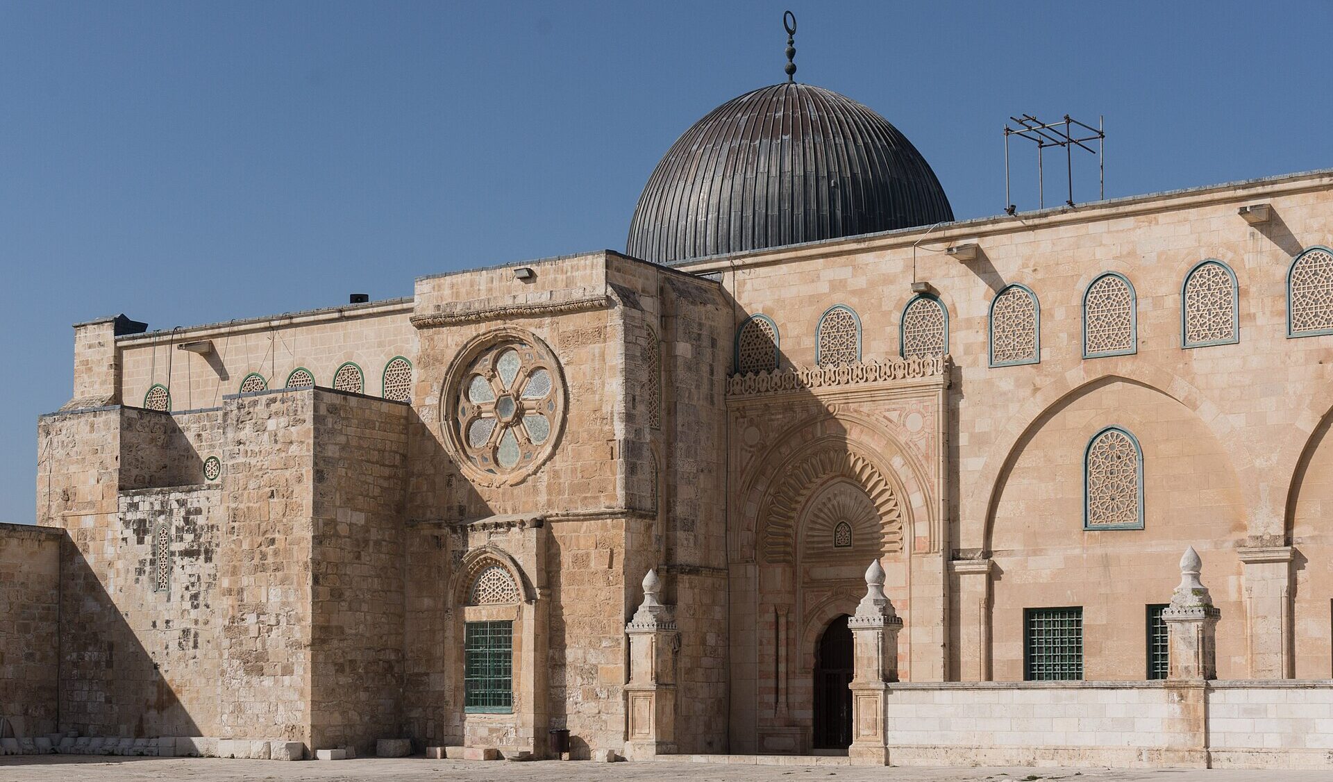 Die Al Aqsa Moschee auf dem tempelberg