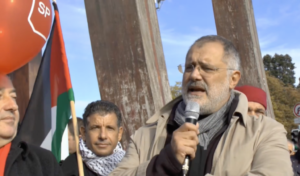 Eine seltsame Symbiose: Der SP-Ständerat Carlo Sommaruga marschiert zusammen mit Islamisten auf einer Pro-Palästina-Demo in Genf.