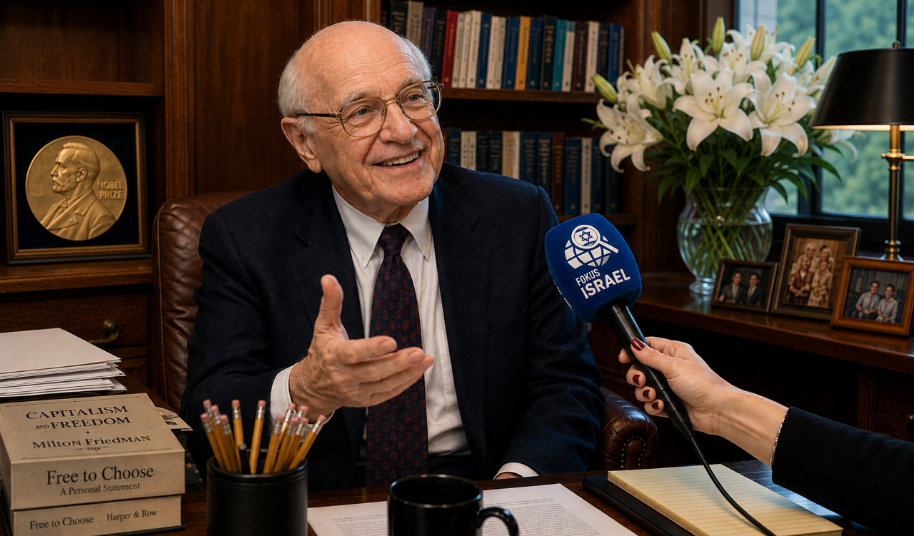 Milton Friedman im Interview mit FokusIsrael