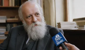 Martin Buber dans une interview fictive accordée à FokusIsrael