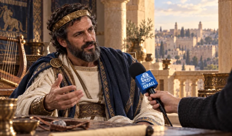 König David im KI Interview mit FokusIsrael