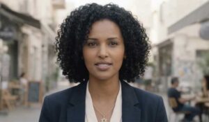 Jeru im Porträt auf einer Strasse in Tel Aviv